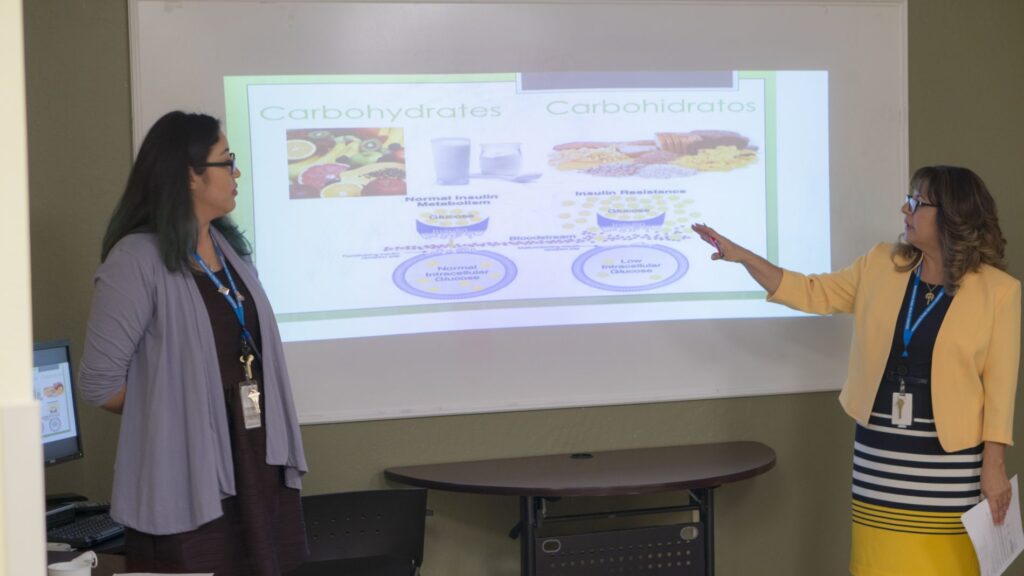MPHC staff discusses foods to eat for patients with diabetes